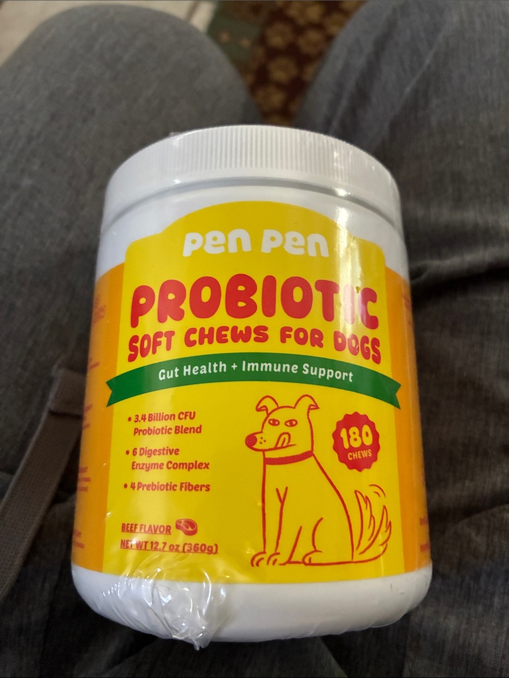Probiotic Soft Chews for Dogs - Yellow (Beef Flavor)